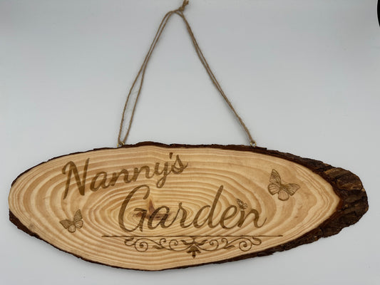 Large Personalised Wooden Hanging Plaque