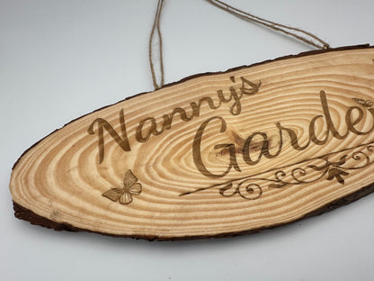 Large Personalised Wooden Hanging Plaque